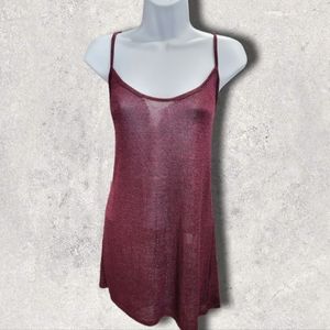 Large Apostrophe Shimmery Tank top